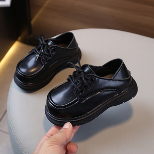2025春夏新款男童小皮鞋儿童软底大头鞋女童单鞋表演鞋软底演出鞋