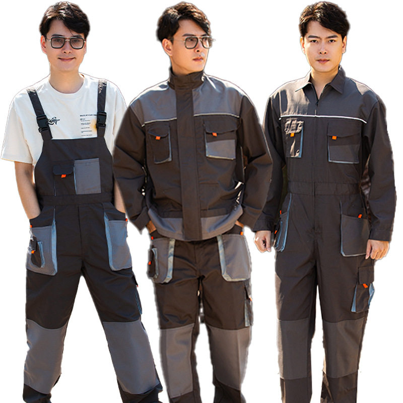 长袖连体工作服反光条防尘套装