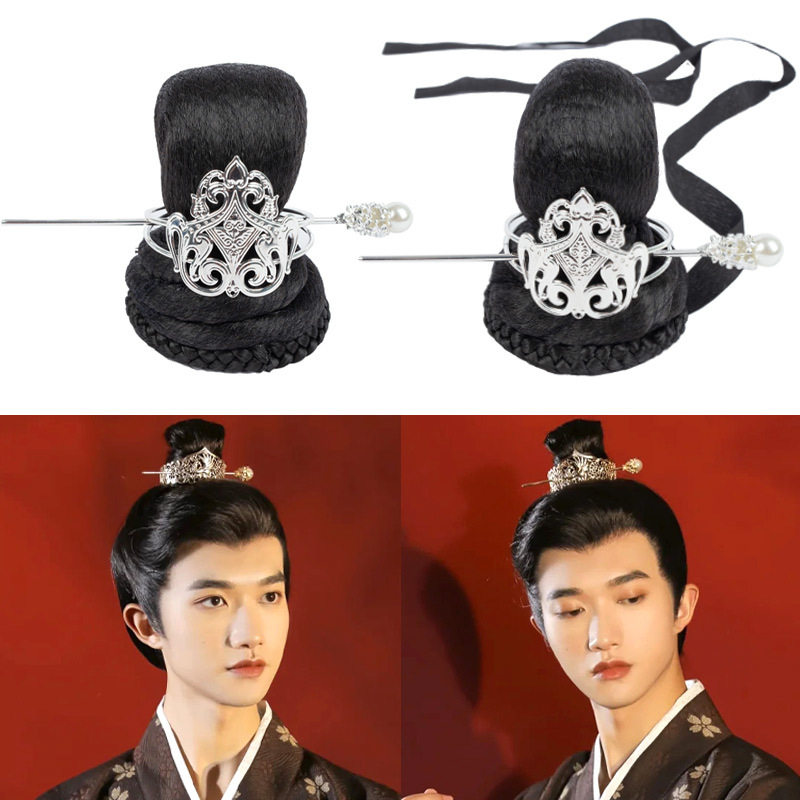 古装女扮男装假发髻男士发包侠女