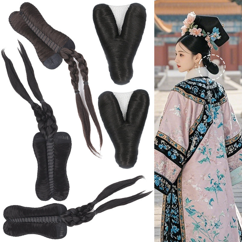 古装古风燕尾假发影楼旗服写真