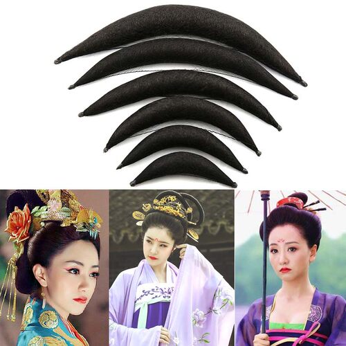 古装造型假发全发丝软牛角垫发棒