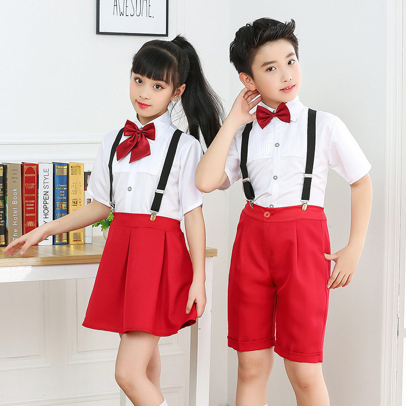 儿童校服小学生男童背带裤套装