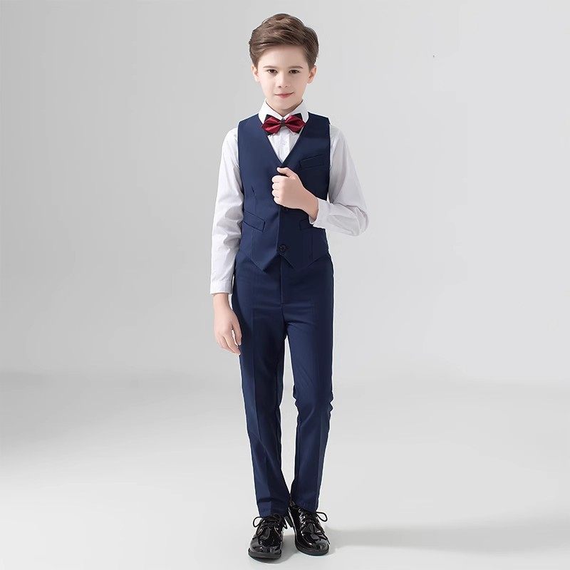 男童礼服花童西装小男生儿童合唱服钢琴演出服套装主持人毕业服装