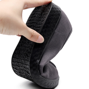 老北京布鞋复古女鞋中国风一脚蹬浅口透气禅修居士汉服比丘尼鞋子