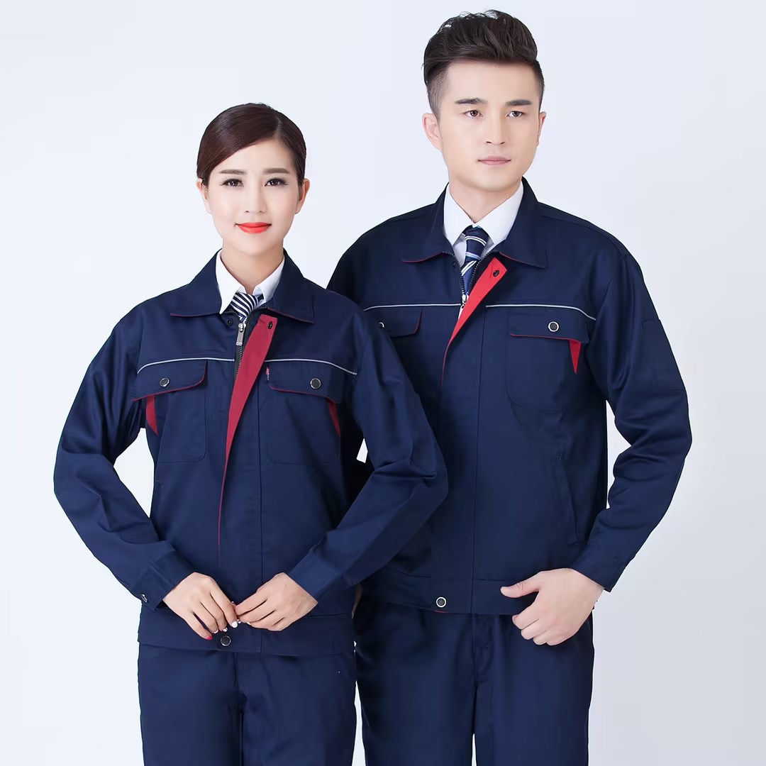 春秋款工作服长袖劳保服车间厂服