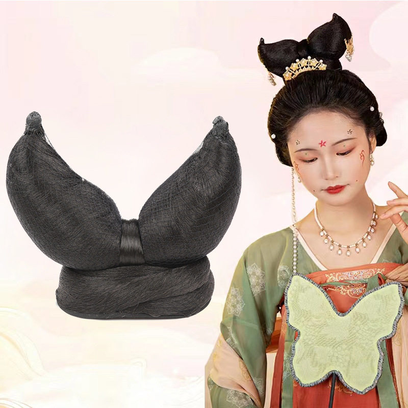 工厂直销唐风汉服假发包头顶造型