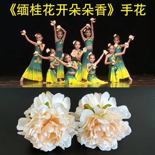傣族舞蹈表演道具缅桂花开朵朵