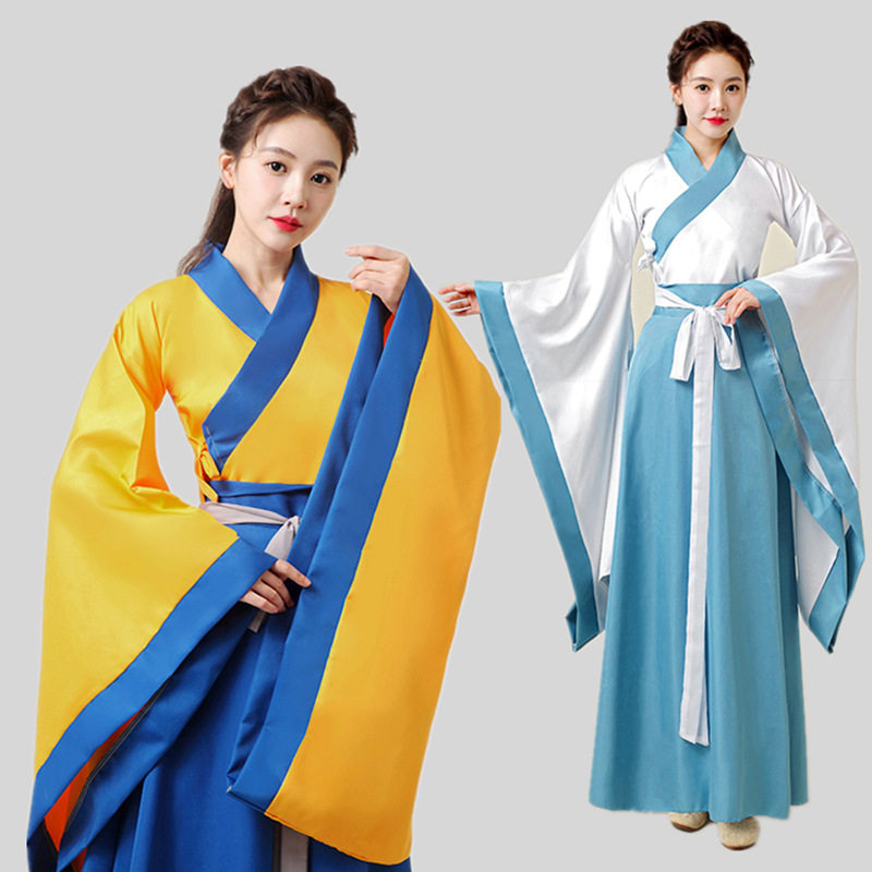 新古装改良中国学汉服演出服舞台