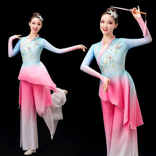 新款古典秧歌舞演出服装广场舞服装秧歌舞蹈服艺考花灯