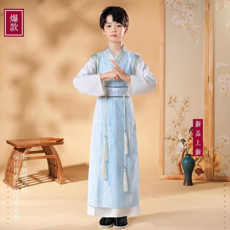 男童唐装汉服春季男孩中国风童装