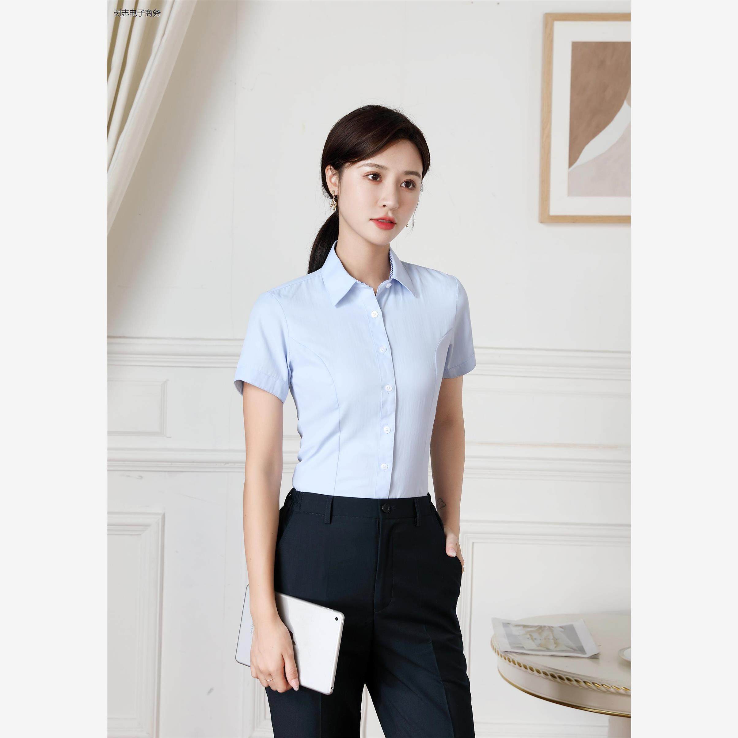 新款浦发银行行服衬衫女