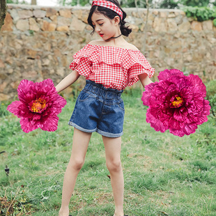 舞蹈道具花幼儿童跳舞表演手花手拿花牡丹花舞蹈演出道具花朵广场