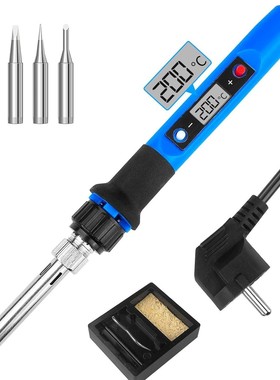欧标220V EU plug三插80W LCD Digital Soldering Iron Kit