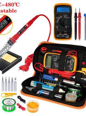 Multimeter 80W soldering Iron LCD电烙铁万用表维修修理工具