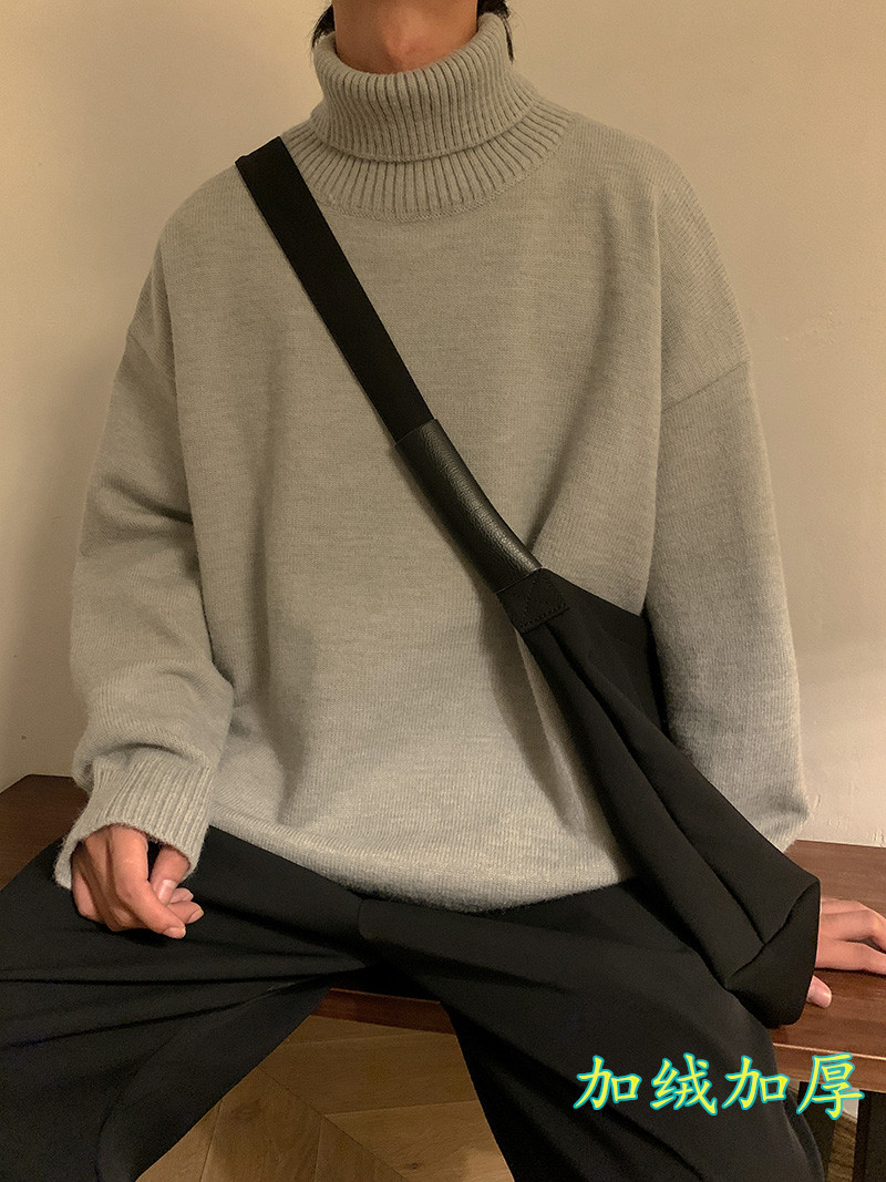 可二开纯色高领毛衣TM112特P35控68加绒TM112JR特P45控88,男装针织衫/毛衣,星座608(原A046)