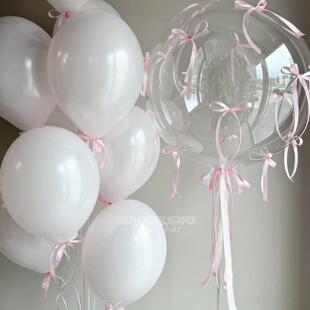 网红进口生日周岁户外求婚定婚惊喜派对婚房布置蝴蝶结乳胶气球