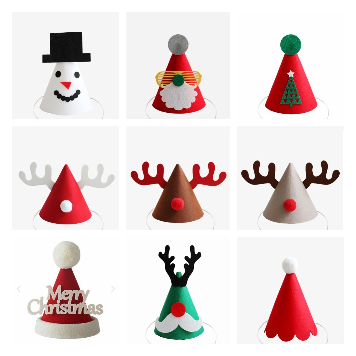 韩国ins风圣诞节新年氛围提升小道具布置派对装饰装扮用品圣诞帽