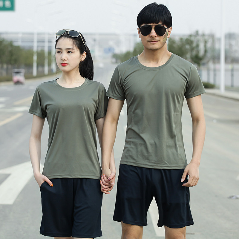 夏季户外体能训练服速干透气军迷