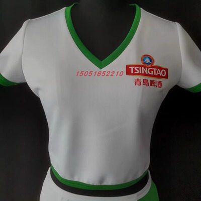 定做青岛啤酒促销服酒水促销员服装啤酒促销服 反对盗图请自重
