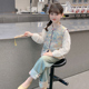 套装 女童汉服2026新款 国风两件套女孩春秋款 儿童洋气时髦中式 春装