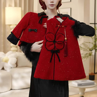 女童套装冬装2025新款儿童时髦国风中式洋气两件套小女孩冬季衣服