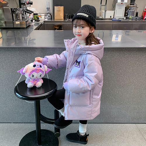 加厚女童洋气羽绒服新款