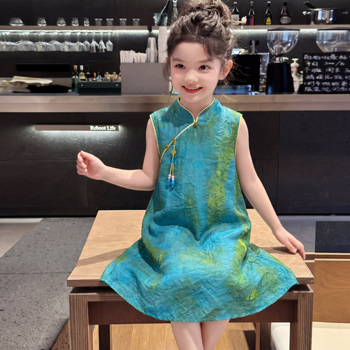 汉服女童夏季2026新款洋气儿童国风超仙中式连衣裙女孩夏装裙子潮