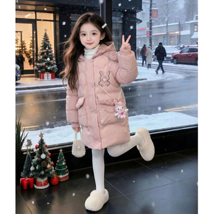 女童棉服2026新款冬装儿童洋气时髦爆款加厚羽绒棉袄女孩冬款外套