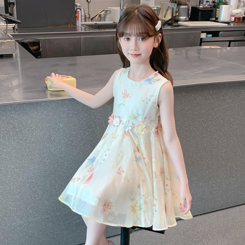 女童连衣裙夏装2026新款儿童好看洋气时髦薄款公主裙夏季女孩裙子