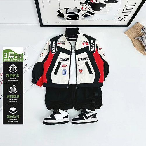 女童外套秋装2025新款洋气时髦儿童网红机车服女孩春秋款炫酷夹克