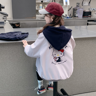 女童外套秋冬款2025新款儿童洋气时髦夹棉加厚棒球服女孩冬装棉服