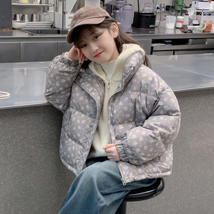 女童冬装外套2025新款儿童洋气时髦加厚羽绒棉服女孩冬季网红棉衣