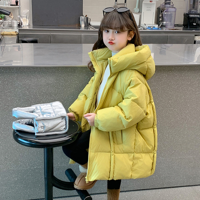 中长款加厚女童洋气羽绒服