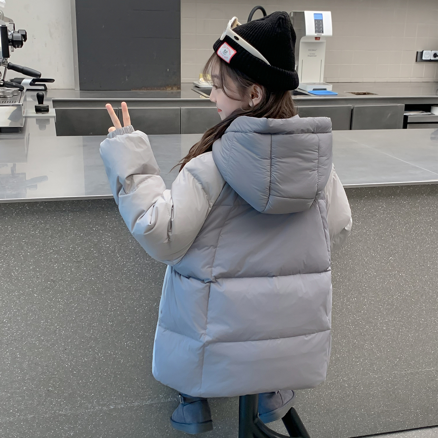 女童棉服冬装2025新款儿童洋气中长款加厚羽绒爆款外套女孩棉袄潮