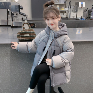 女童外套2025新款冬装儿童网红洋气时髦加厚棉服女孩冬季流行爆款