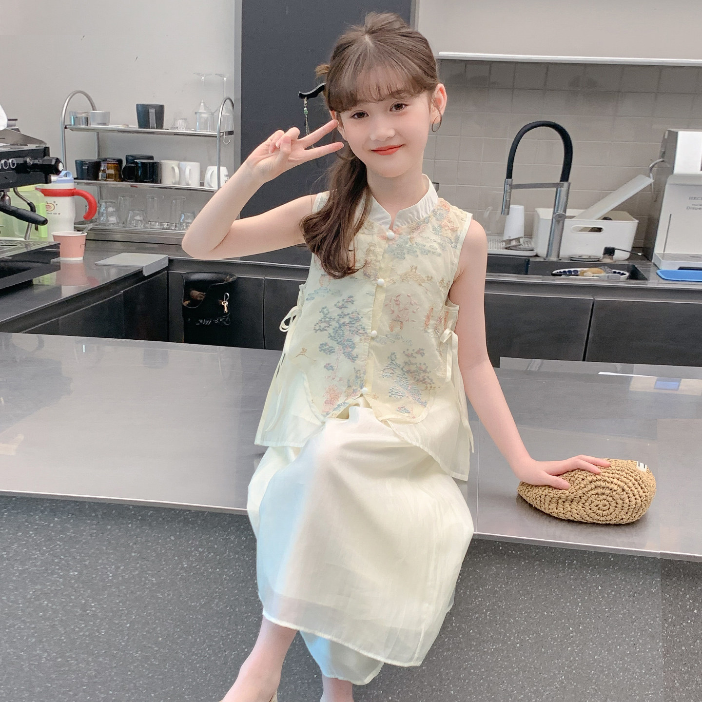 110 �װ�ɫ���������ӡ� Ůͯ��װ��װ2025�¿��ͯ�������糬�ÿ���ʽ�����ļ�Ů��������