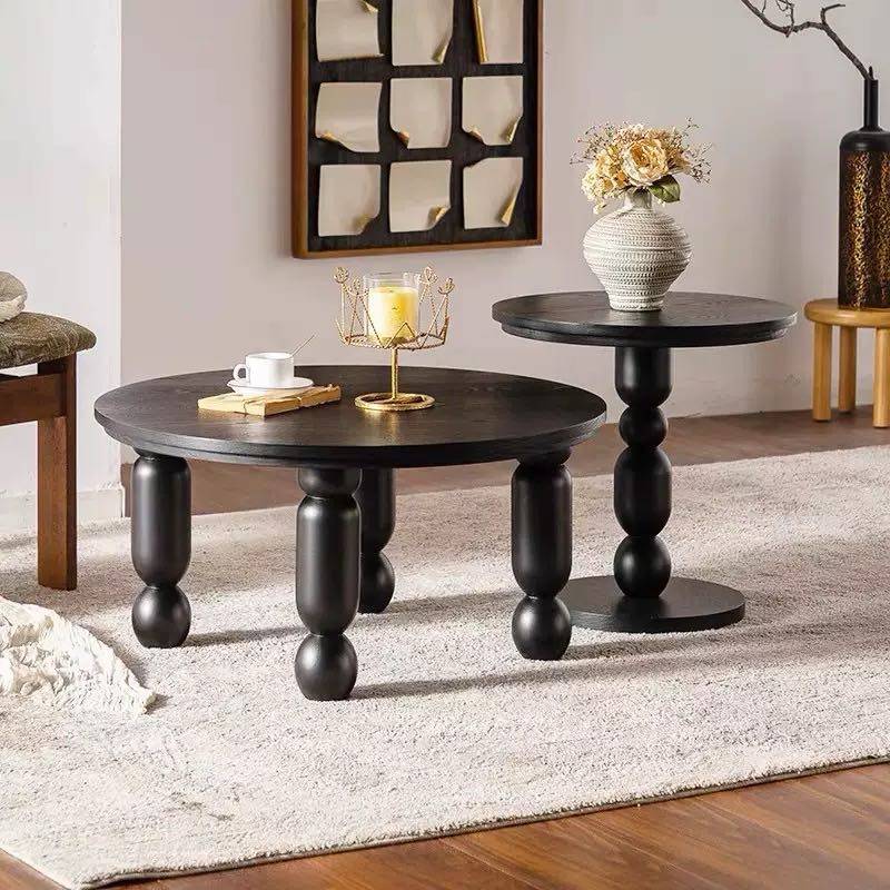 轻奢风复古实木小板凳客厅玄关换鞋凳圆凳组合式落地摆件,家居饰品,落地摆件,淘宝优惠券,粉丝福利购,淘宝优惠卷