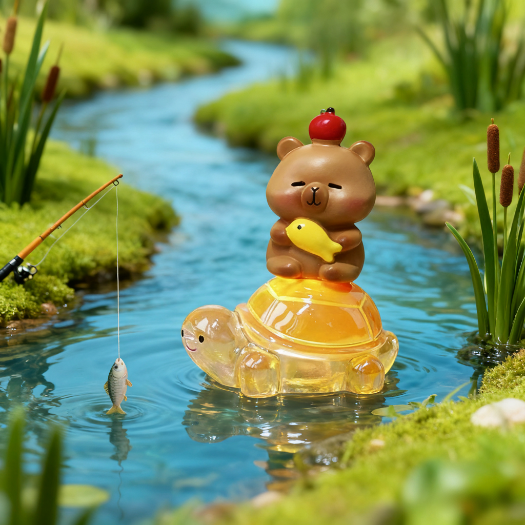 可爱小熊乌龟造型3D打印摆件