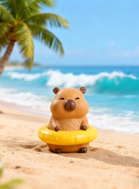 萌宠卡皮巴拉桌面摆件