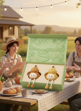 卡通树脂桌面摆件礼盒送礼田园