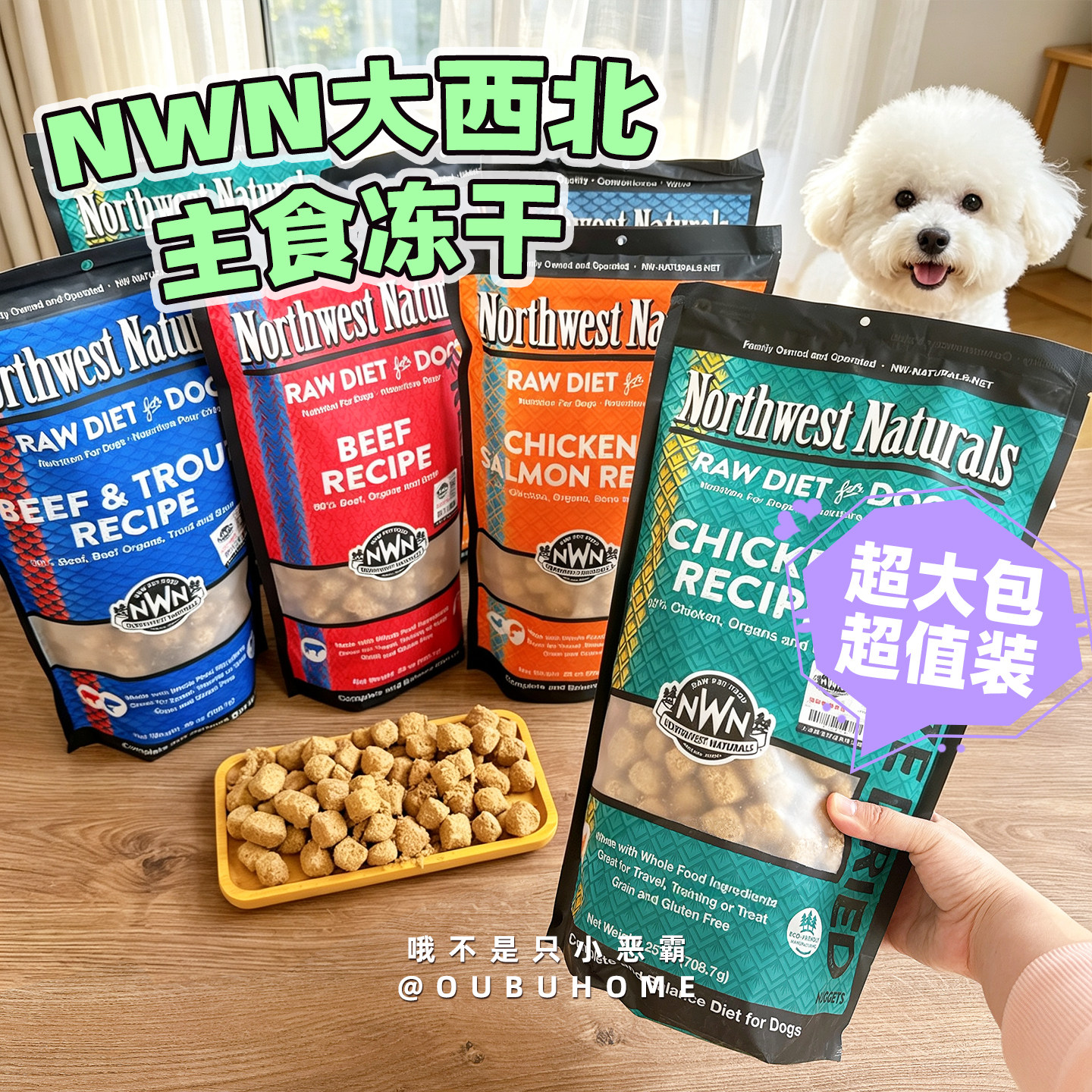 美国NWN大西北长肉狗主食冻干粮