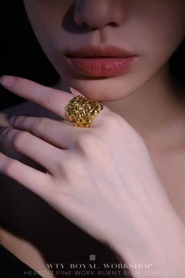 造办处细工足金戒指初见