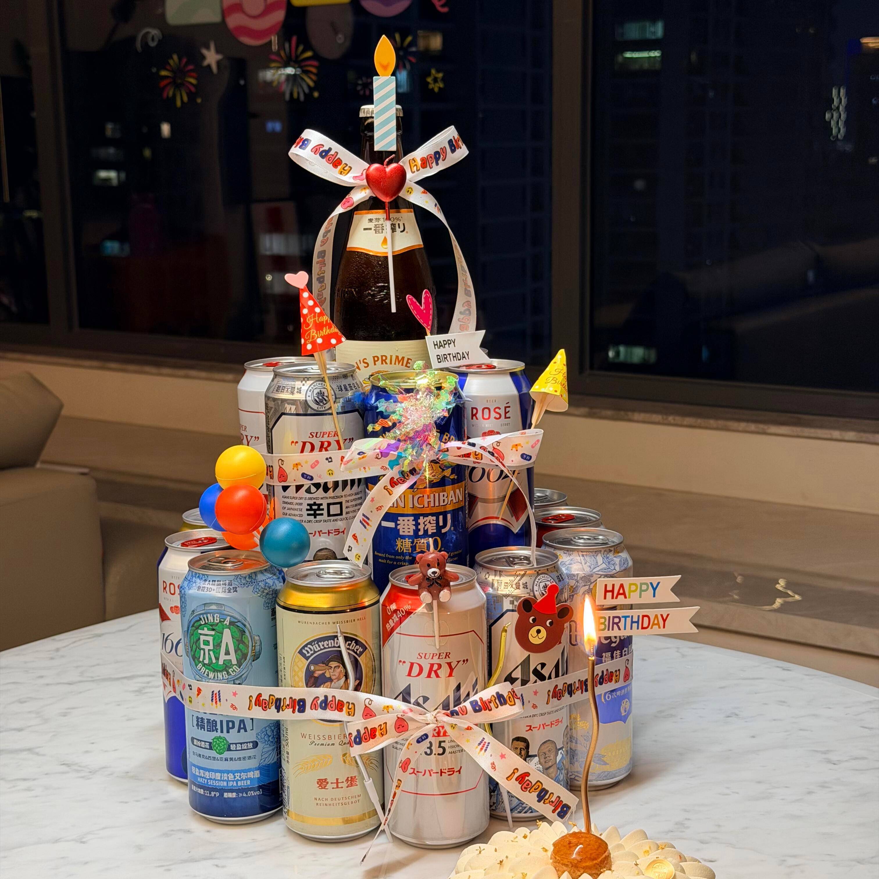 【生日女友力】啤酒蛋糕diy材料包手工礼物送男友生日惊喜情人节