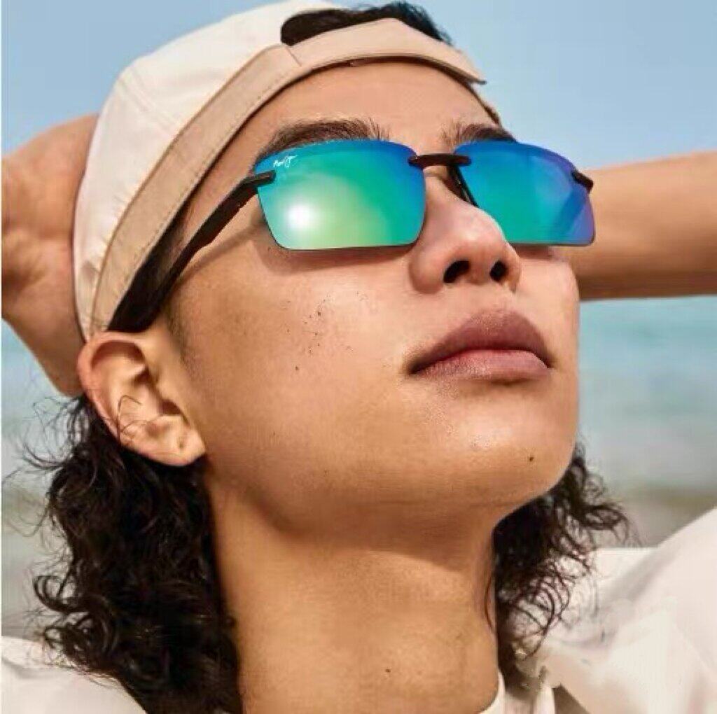 茂宜同款彩色超轻墨镜米卡款骑行626运动偏光太阳眼镜656无框方形