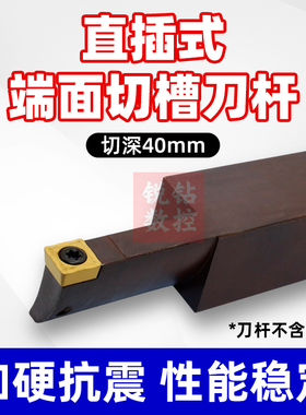 端面切槽刀杆大切深数控槽刀刀杆R/L2525M09-60/180 T40 加长加深