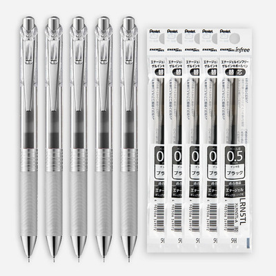 Pentel派通按动速干中性笔大容量