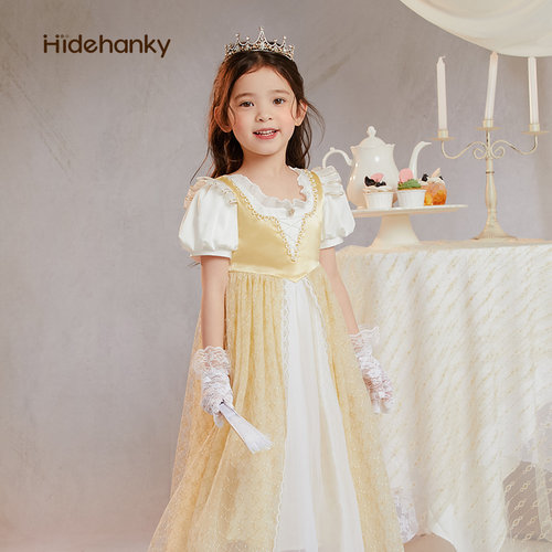 丢手绢高端礼服表演服连衣裙