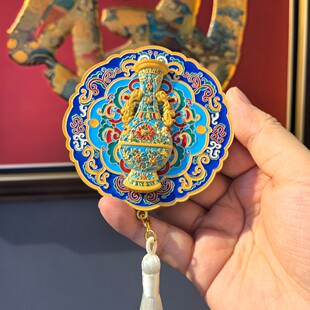 天工遗韵珐琅凝辉冰箱贴中国工艺美术馆主题邮局文创纪念品