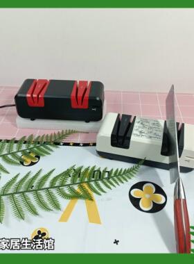 110V220V家用磨刀机器四槽多功能厨房菜刀快速磨刀器美欧规小家电
