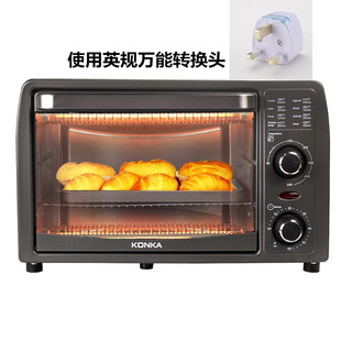 爆品110V220V家用多功能电烤箱烘培烧烤控温可视化电烤箱美规英品